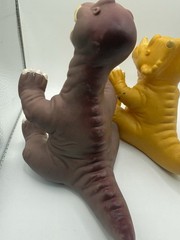 Vintage 1988 Land Before Time Cera Triceratops Vinyl hand puppet