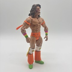 WWE Mattel Basic Series 2 The Ultimate Warrior Action Figure Orange Trunks 2011