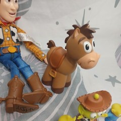 Toy Story 2 16″ JESSIE Pull-String Talking Doll + Woody – Toy Lot