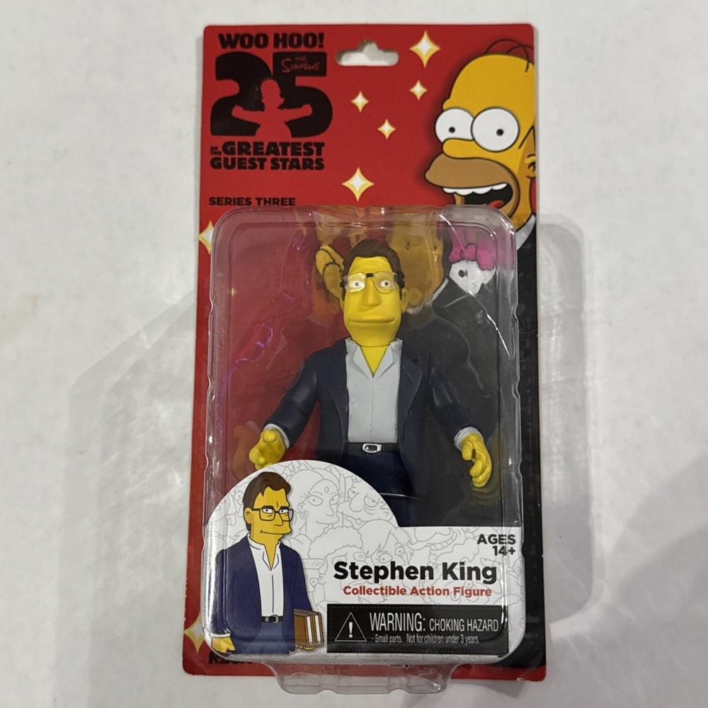 NECA Simpsons 25 Greatest Guest Stars S3 Action Figure – Stephen King