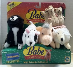1998 Babe and Friends Mini Collection Stuffed Animals Blockbuster Exclusive (RD)