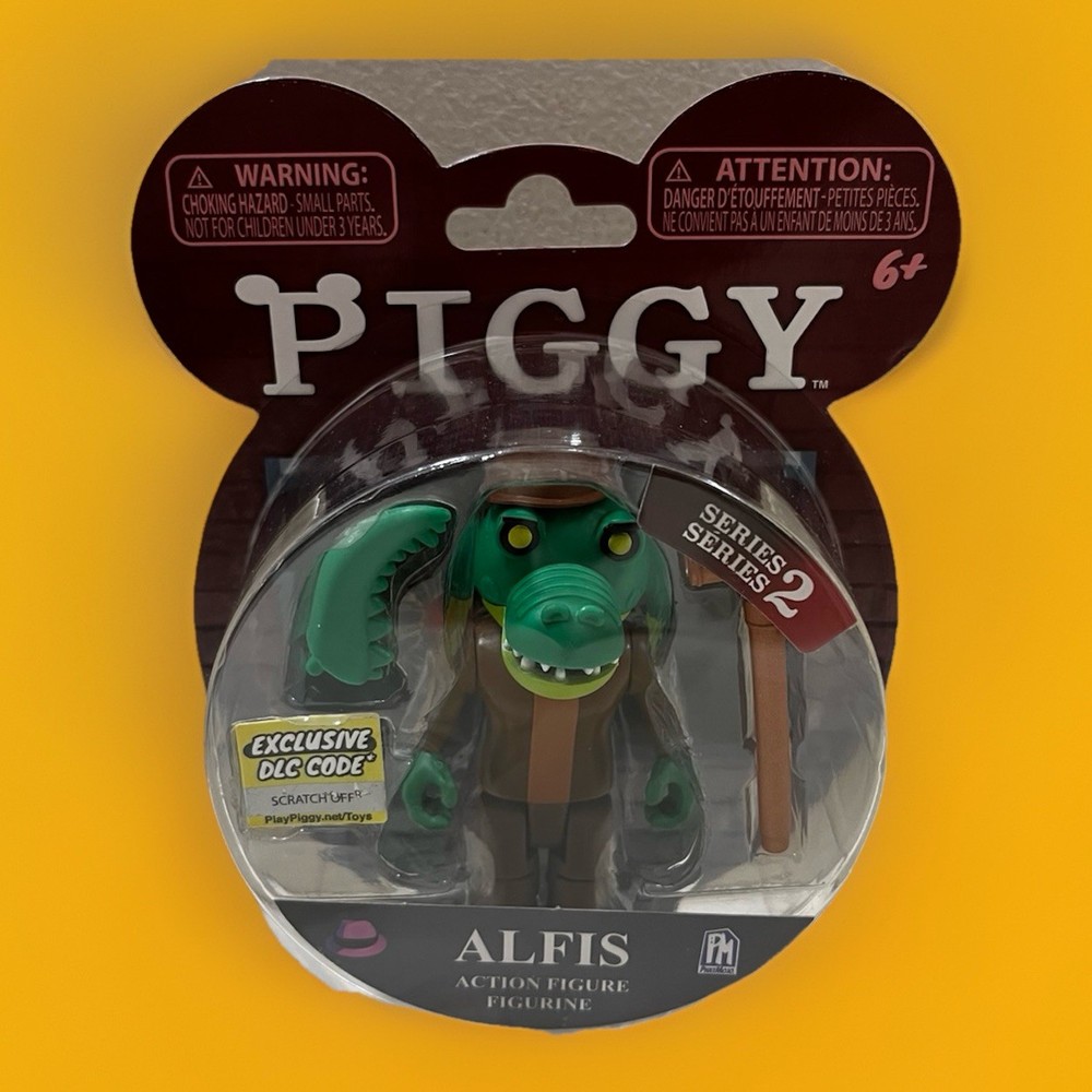 PIGGY ALFIS 3.5” Series 2 Action Figure Alligator Roblox w/ DLC Exclusive Code!