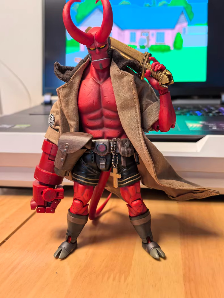 1000 1/12 Hellboy Manga 30th Anniversary Edition Action Figure 17CM In Stock