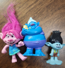 DreamWorks Trolls Mini Figures Lot of 9 Cake Toppers Toys Poppy Branch Cloud Guy