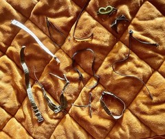Large Lot 12-in 1/6 scale GI Joe Military Guns Rifles Knives Goggles Belts etc.