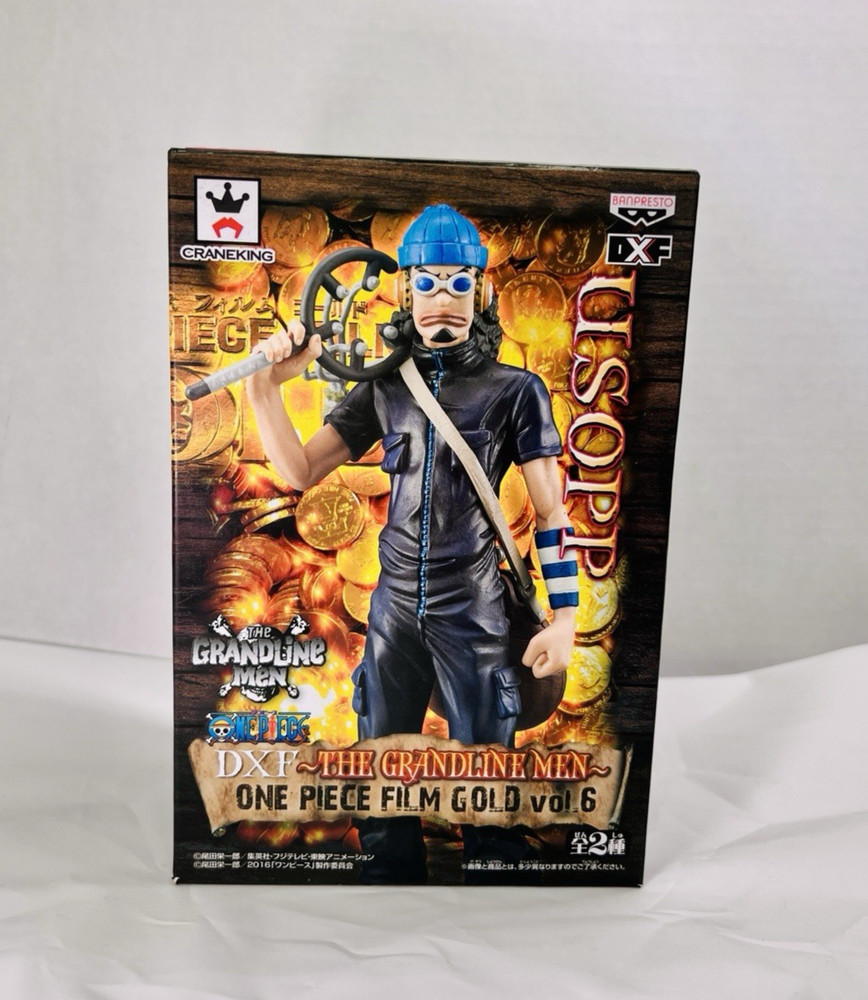 Banpresto One Piece Usopp DXF The Grandline Men Vol 6 Film Gold Figure US Stock