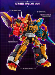 Miniforce Dinoid Warrior DINO EMPEROR +DINO COMMANDER Set Transformer Robot 2025