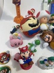 Nintendo Mario Figure Lot Of 51 Random Figures And Other Collectibles