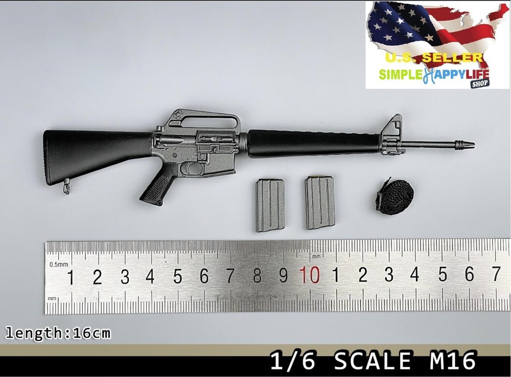 1/6 WWII M16 Gun Rifle Weapon Model For 12” Soldier Figure phicen worldbox❶USA❶