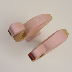 Holztiger Flamingo Wood Toy Lot of 2 Pink Bird Animals