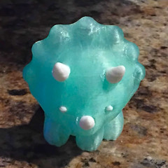 3D Printed Triceratops Dinosaur Toy Crystal Filament PLA Dino Figurine Statue