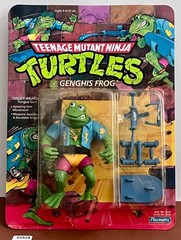 Teenage Mutant NInja Turtles TMNT GENGHIS FROG 1988 Playmates MOC SEE DESCRIPT.