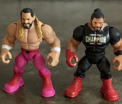 Mattel WWE Knuckle Crunchers Lot Of 4 Cody Roman Seth John Cena 2023 3″ Figures