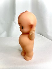 VINTAGE KEWPIE COIN BANK DOLL SOFT VINYL TOY JAPAN SOFUBI