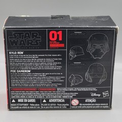 Star Wars The Black Series Titanium Series Kylo Ren Poe Dameron Helmet Set