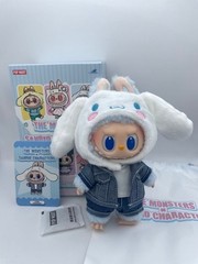 Pop Mart The Monsters x Sanrio Labubu Cinnamoroll Plush Doll Pendant New OpenBox