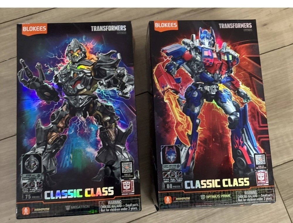 BLOKEES TRANSFORMERS CLASSIC CLASS OPTIMUS PRIME & MEGATRON 2007 Movie 2 Figures