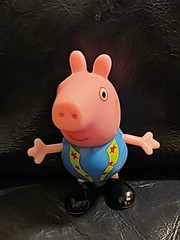 Georgie Pig, Peppa Pig Blue Shirt With Design- 2.25 In