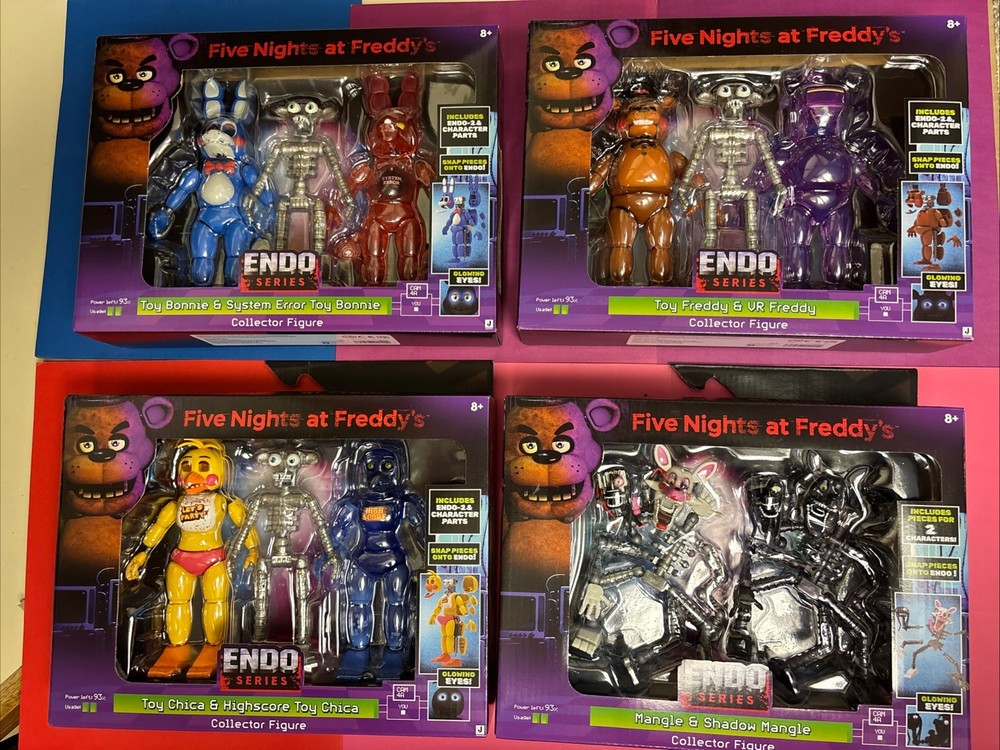 FNAF Endo Series 2 (FULL SET) Freddy Bonnie Chica Shadow Mangle Jazwares IN HAND