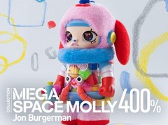 1DAY!! POPMART MEGA SPACE MOLLY 400% Jon Burgerman authentic NEW