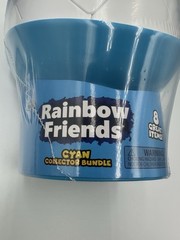 Rainbow Friends Cyan Collector Bundle Coin Bank Head Toy Set NEW Sealed Mystery