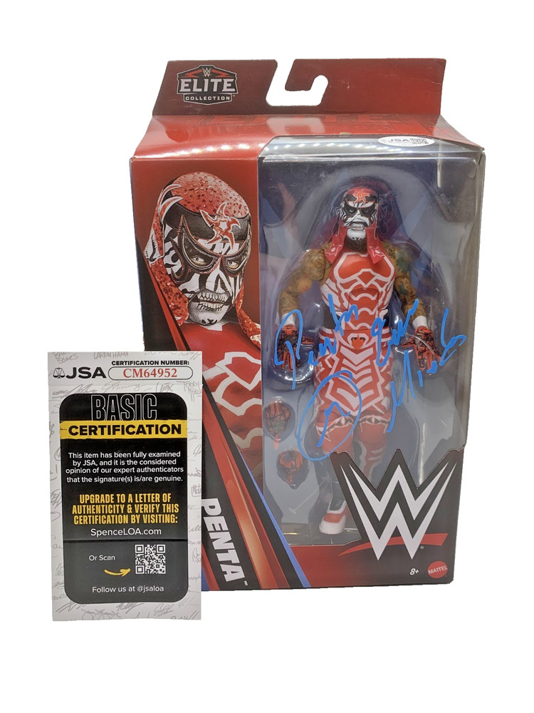 Mattel WWE Penta Signed Elite Series 126 Figure MOC JSA Authenticated Cero Miedo