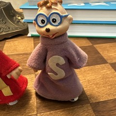 Vintage 1984 Alvin And Simon From the Chipmunks Posable Figures CBS Hong Kong