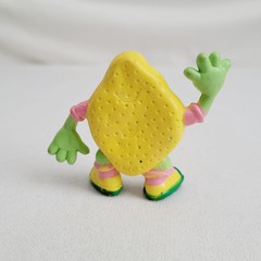 Lot of 2 ReaLemon Juice Advertising Lemon Head 2″ figures (read description)