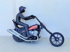 Vintage 1980 Ideal Toys TEAM AMERICA Marauder Super Stunt Chopper Evel Knievel