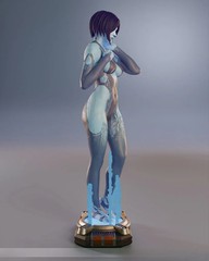 Cortana – Halo-25 cm Figure/Statue,3d printed,Painted,handmade