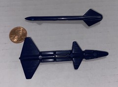 2 LOT GI Joe Skystorm X-Wing Chopper Missiles Bombs Vintage 1980s Toy Parts ONLY