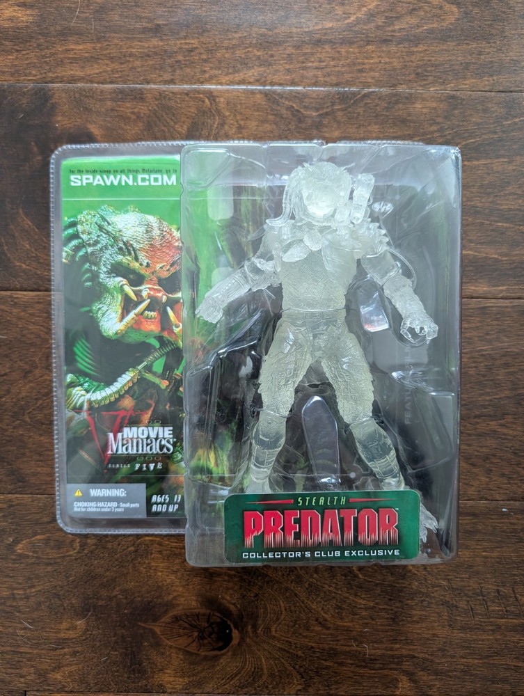 MCFARLANE Toys Stealth Predator Collector’s Club Exclusive Movie Maniacs Sealed