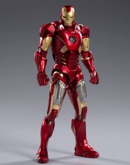 Marvel Avengers Iron Man Mark 7 MK7 Ironman Toy LED Light Action Figure Model