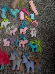 My Little Pony Vintage Hasbro Lot of 18 G1 1980s Unicorn Ponies Hong Kong READ