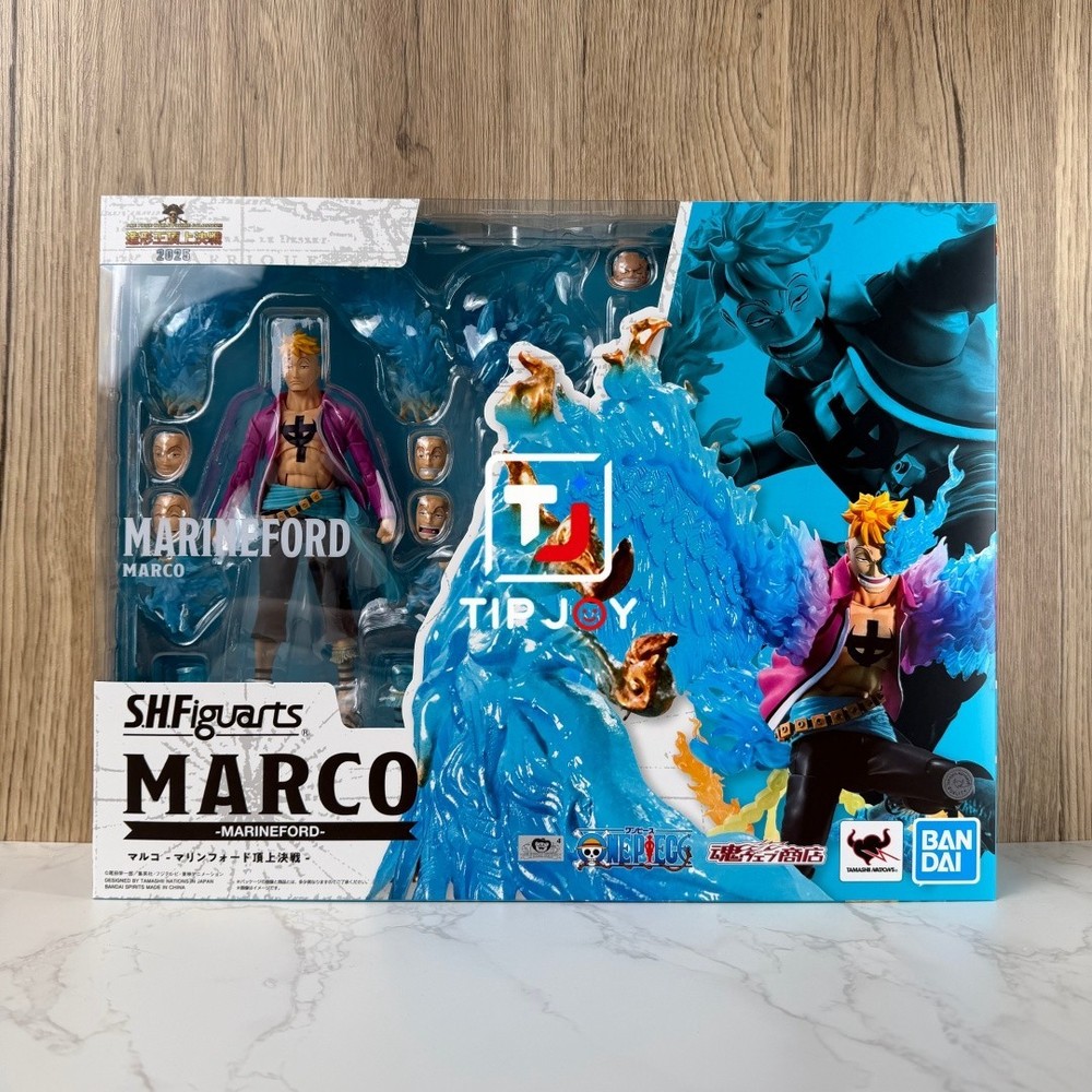 Authentic Bandai S.H.Figuarts Marco Marineford Anime Figure New