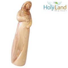 The Helper in Childbirth – Mary Pregnant Carrying Jesus in Womb -Olive Wood 8 In