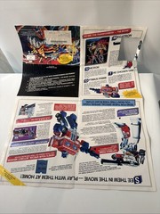 1986 Vintage Transformers The Movie G1 STARS Mailaway Poster Order Form