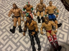 Used Had for over 15 years WWE ACTION FIGURESKingston , Batista, John Cena