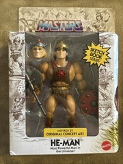 Mattel Masters Of The Universe MOTU He-Man Sketch Book Series Concept Art. 4 Fig