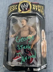 George The Animal Steele Autograph Hand Signed WWE Classic Green Ink SALE $199