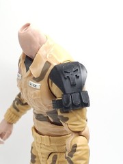 3d Printed PUNISHER SHOULDER PADS 1:12 6″ GI Joe Classified/Marvel Legend
