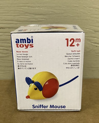 ambi toys Sniffer Mouse Toy Sniffing Rolling Primary Colors Mouse Sealed NEW