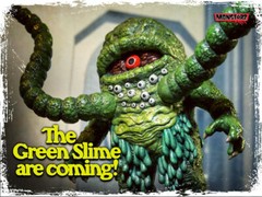 Monstarz The Green Slime retro action figure Space Monster Alien 3.75″ scale