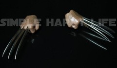 ❶IN STOCK❶ 1/6 Wolverine metal claw hands realistic hair fist Steel talons ❶USA❶