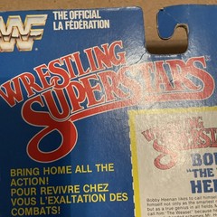 WWF LJN wrestling superstars Bobby “the brain” Heenan wrestling figure W/Poster