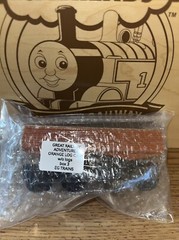 THE GREAT Railway Adventures WOODEN TRAIN Orange LOG ! THOMAS FRIENDS COMPATIBLE