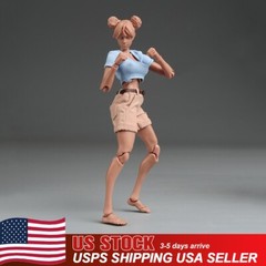 USA Romankey X COWL 1/12 Black Girl Action Figure 6inch Female Joint Body w/Head