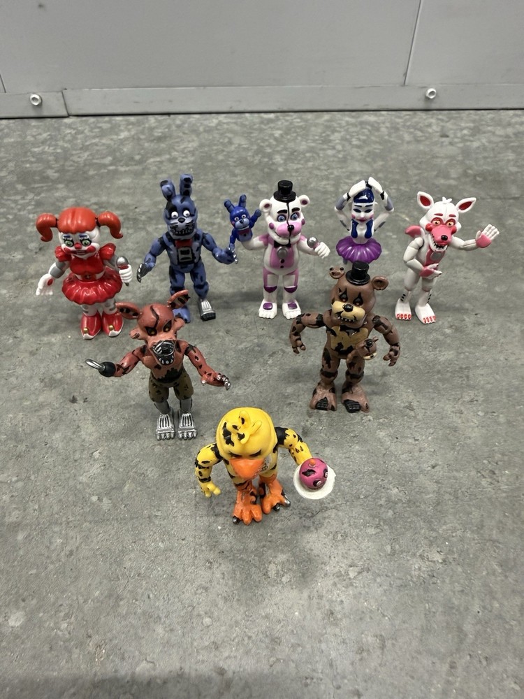 Funko Five Nights at Freddy’s Mini 2″ Figure FNAF Lot of 8 Nightmare Freddy Foxy