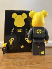 Bearbrick Wu-Tang Clan/Albino & Preto Shaolin Protect Ya Neck Be@rbrick 400/100%