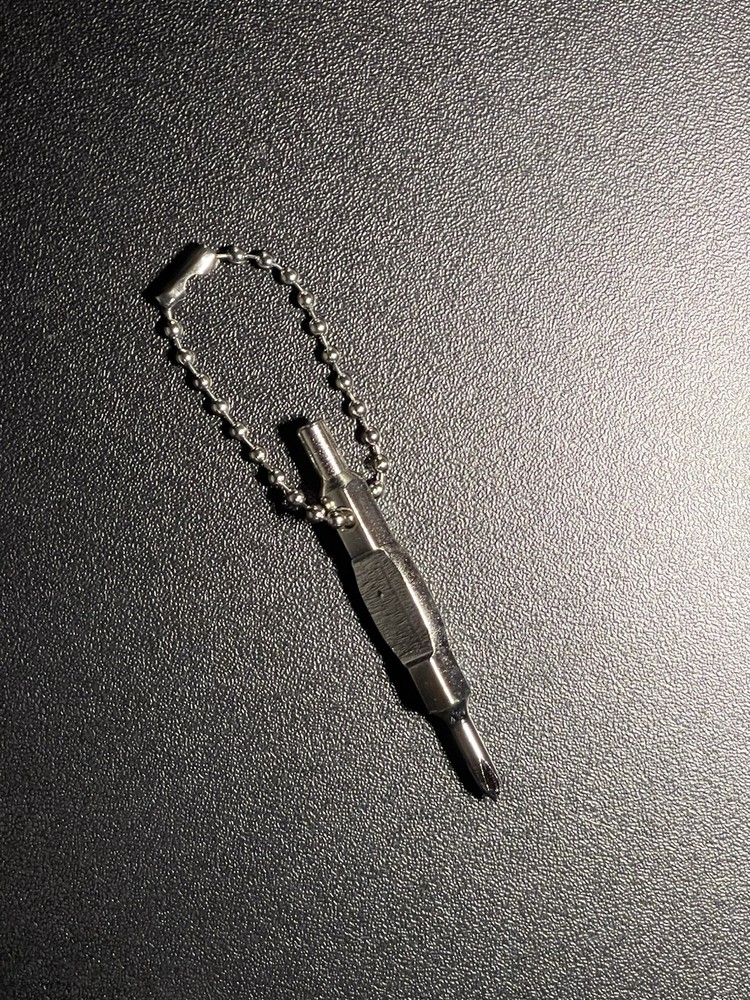 Pro Fingerboard Tool Silver Keychain
